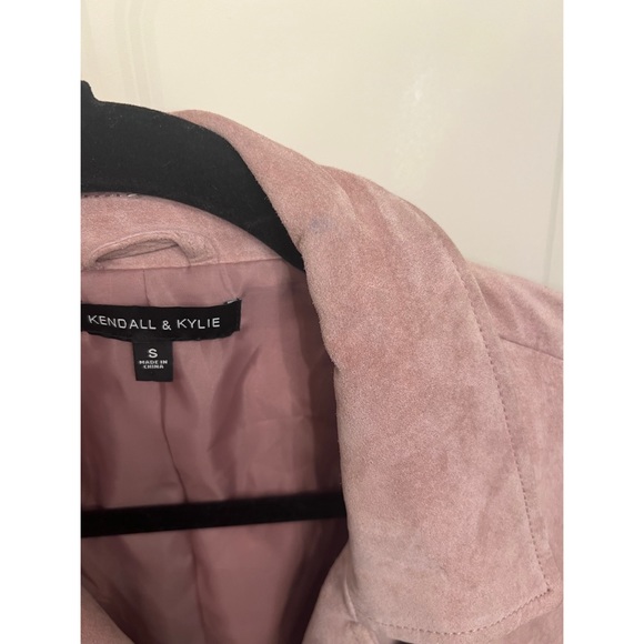 KENDALL & KYLIE GENUINE SUEDE LEATHER JACKET -PINK, SMALL, NWOT - Picture 4 of 8